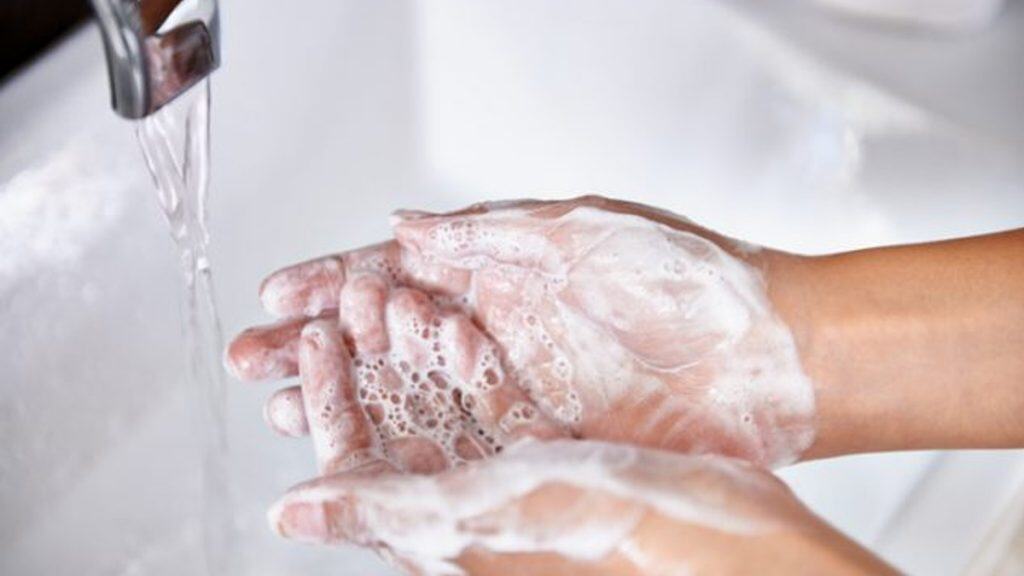 Image of washing hands