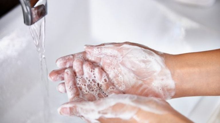 Image of washing hands