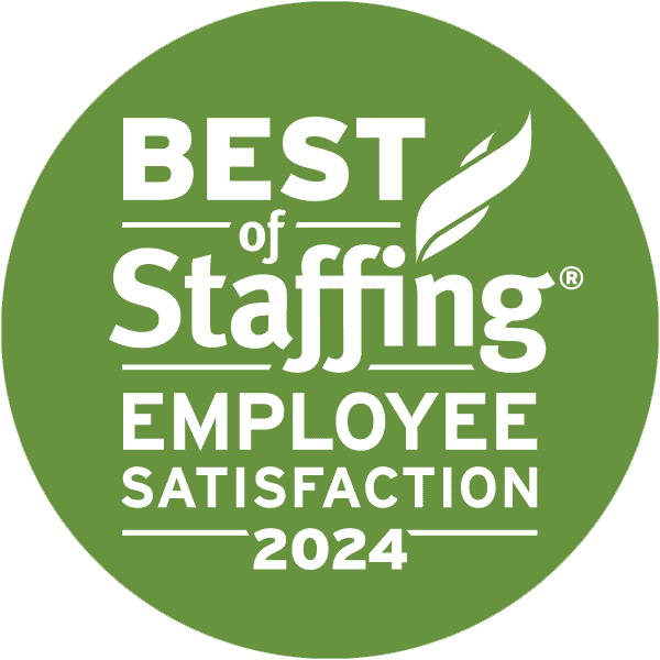 Clearly Rated best of staffing talent satisfaction 2024 award